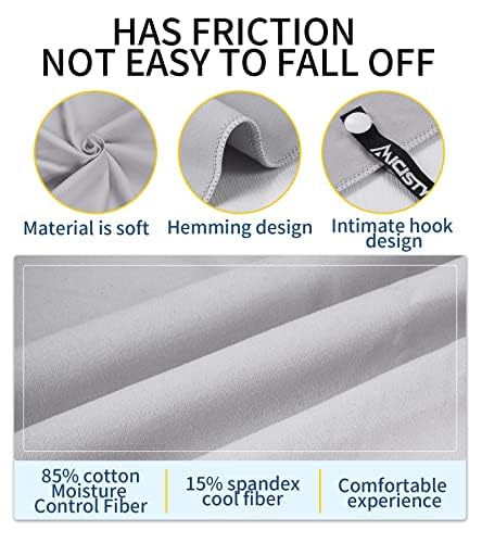 Quick Dry Microfiber Towel for Fitness & Camping - Grey, L (30x60 in)