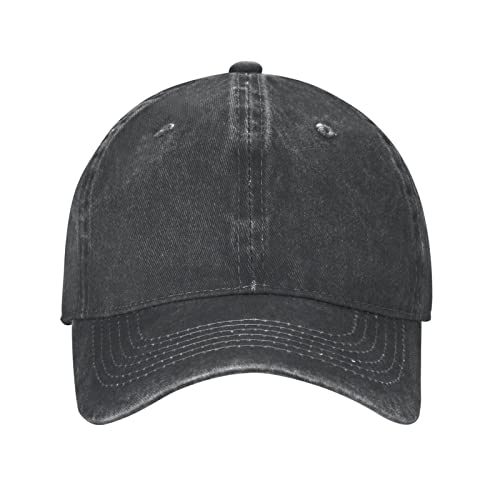 Personalized Adjustable Cotton Baseball Cap - Black