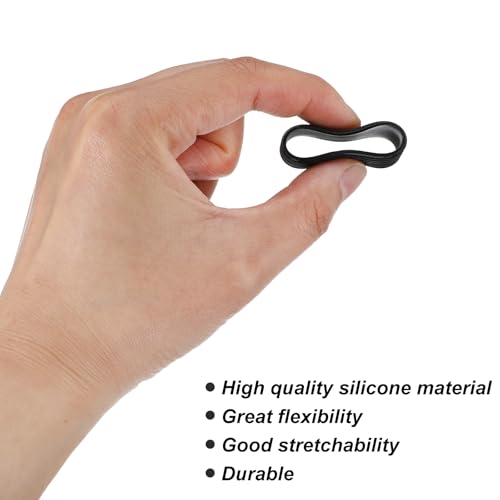 10 PCS Rubber Tennis Racket Grip Rings - Non-Slip Overgrip