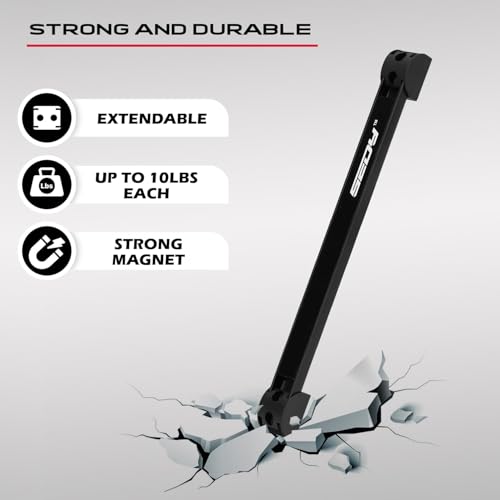 SEDY 7-Piece 12" Magnetic Tool Holder Storage Organizer, Garage Wall Mount Rack Organization Strip Power Magnet Organizers Mounted Workbench Board Slatwall Van Hanger