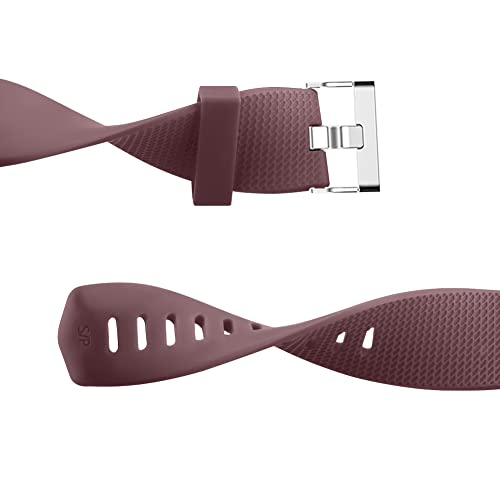 2 Pack Soft Sports Watch Bands for Charge 2 - Milk Tea/Smoke Violet, Small