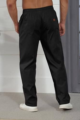 Rela Bota Men's X-Large Black Cargo Jogger Pants with Drawstring