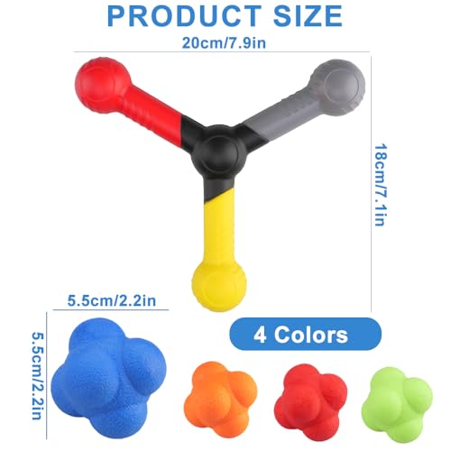 Hand-Eye Coordination Training Tools with 4 Reaction Balls