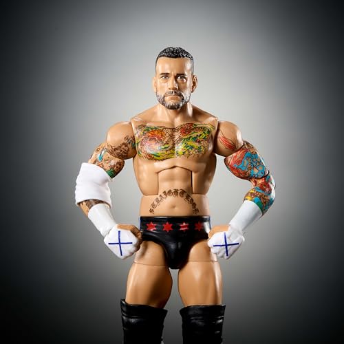 WWE Elite Action Figure - CM Punk 6-Inch Collectible with Accessories