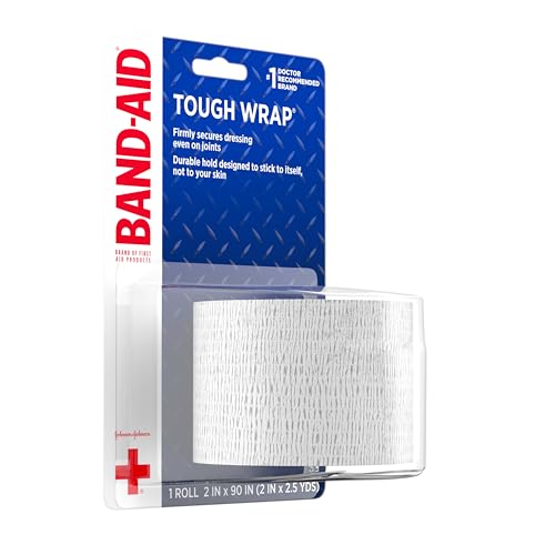 Self-Adhesive Elastic Wound Wrap, 2-Inch x 2.5-Yard Roll - Tough Wrap