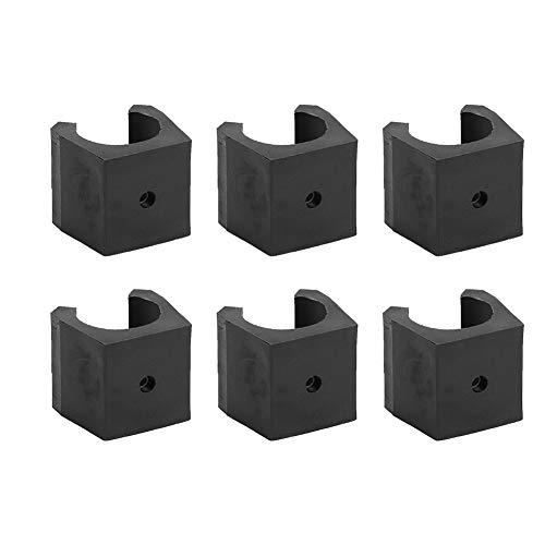 Keenso 6-Pack Wall Mount Pool Cue Holder Billiards Cue Rack Organizer