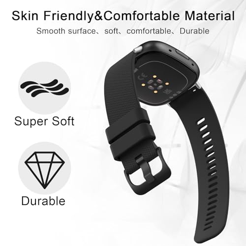 Fitbit Versa 4/3 & Sense 2/Sense Replacement Bands - Black, Blue, Grey