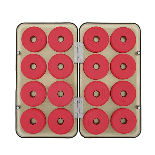 16pcs Fishing Foam Spools & Board - Fishing Line Organizer