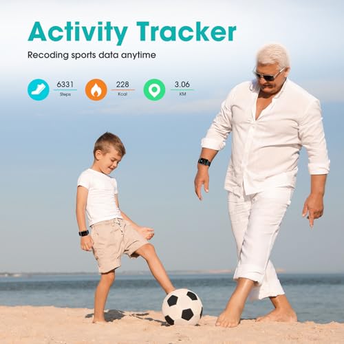 Senior-Friendly Pedometer Watch | Fitness Tracker with Heart Rate & Sleep Monitor