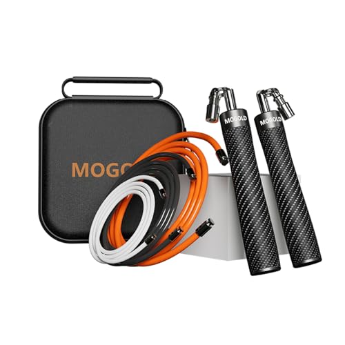 Weighted Jump Rope with Interchangeable Weights - Black
