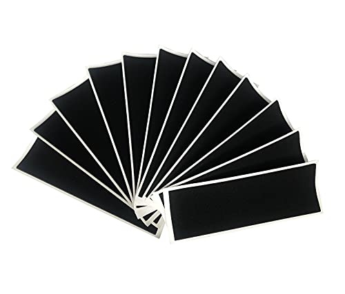 12PCS Foam Grip Tape for Fingerboards - 110mm x 38mm Black