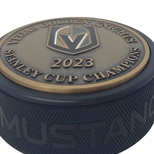 Stanley Cup Gold Medallion Puck - Vegas Golden Knights