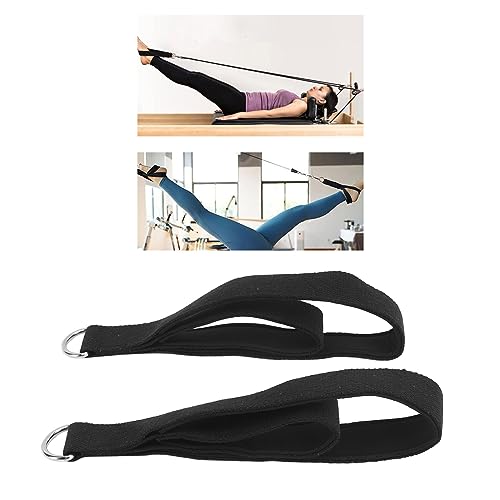 Adjustable D Ring Pilates Straps - Anti-Slip Double Loop for Home Gym
