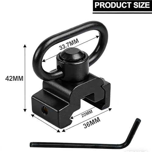 Sling Swivel Mount System for Picatinny Rail - 2-Pack