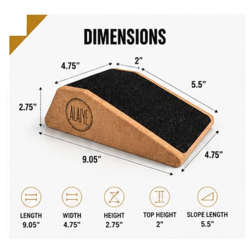 Squat Wedge Blocks - Non-Slip Slant Boards for Workouts