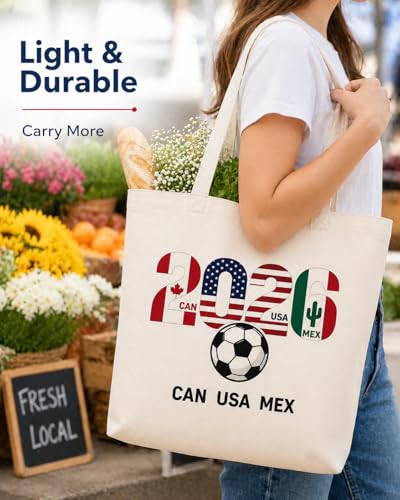 Soccer Fan Tote Bag - 2026 World Cup Transparent Green - Off-White