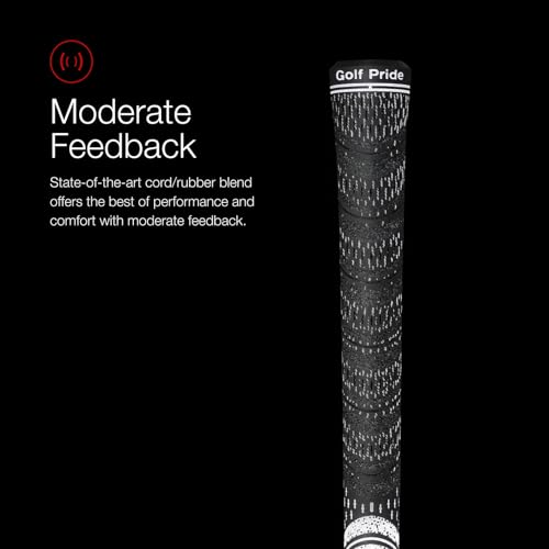 Golf Pride MCC Golf Club Grip 3-Pack, Red, Standard & Midsize, Moisture-Wicking & Textured
