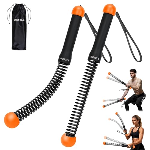 Ropeless Battle Ropes - 2 Pack Cordless HIIT Workout Tool - Black & Amber