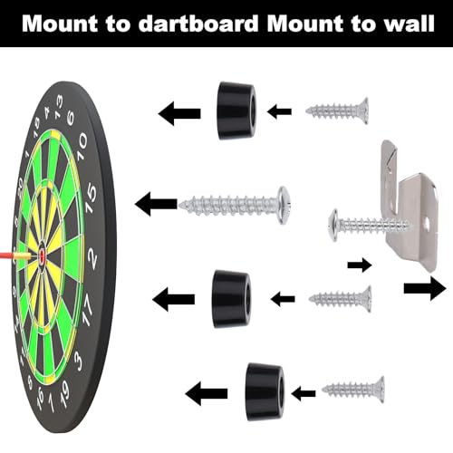 Dartboard Mounting Bracket Kit - Heavy-Duty Iron Construction
