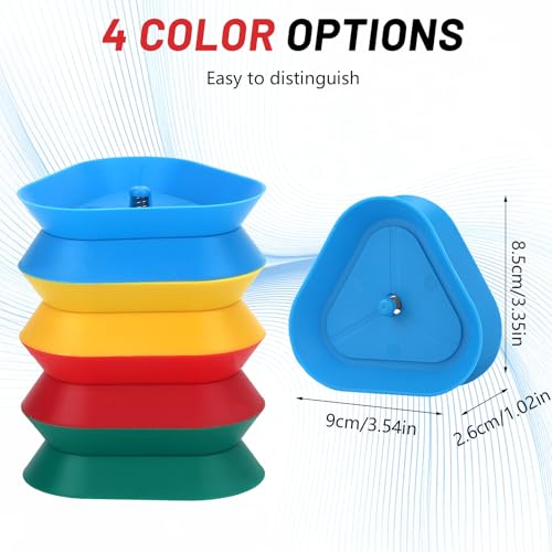 Triangle Card Holder for Playing Cards - 4-Pack, 4 Colors