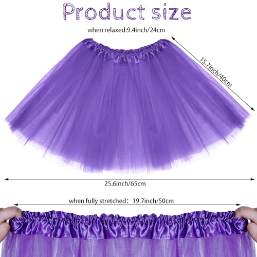 Tutu Skirt - Layered Tulle for Party Costumes - Purple