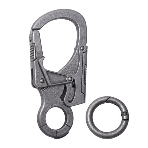 Double Locking Zinc Alloy Carabiner Keychain Clip - Deep Alloy