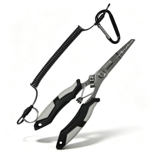 Fishing Pliers 6.7" Multi-Tool with Safety Lock & Extended Reach