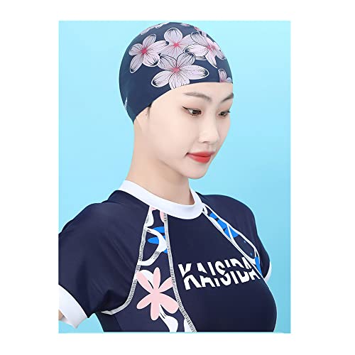 KAISIDA Silicone Swim Cap for Women - Waterproof, Anti-Slip, Long Hair Friendly