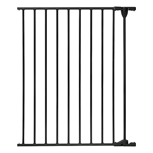 COMOMY Gate Extension 30" Tall, Suitable for 80" and 198" Wide Iron Fence Door of COMOMY, Create a Spacious and Secure Environment for Your Pets, Black