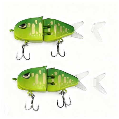 Mini Gliding Fish Lure - Multi-Jointed Slow Sinking Swimbait for Bass & Saltwater Fishing