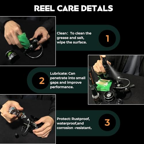 iliaili Fishing Reel Care Kit 3.9oz with Needle Oil & Grease - All-in-One Maintenance Set