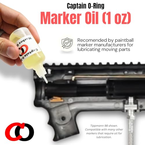Marker Oil Lubricant - 1 oz O-Ring Safe Dropper Oil for Paintball & Airsoft