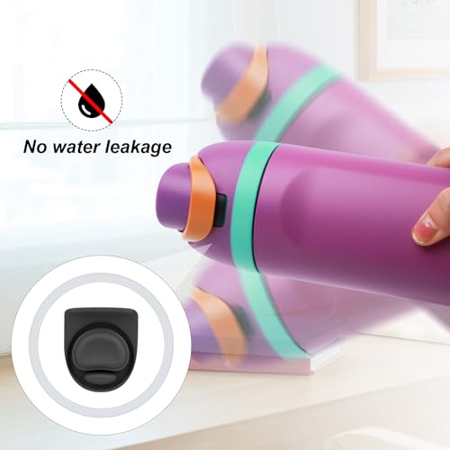 Water Bottle Stoppers & Seal Rings Set - 4pcs Gray for Owala