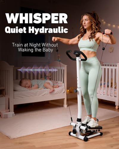 Twist Stair Stepper with Handlebar - Compact Cardio Machine