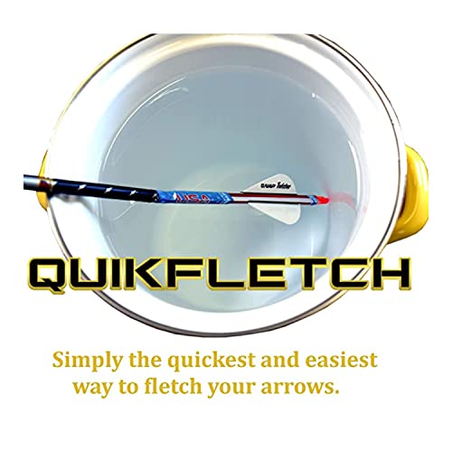 White Orange/White Vanes Arrow Fletching System Pack of 6 for Compound &