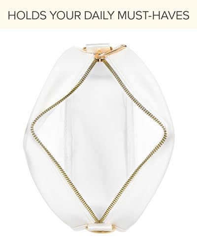 Clear Stadium Purse with Adjustable Strap | Lightweight & Water-Resistant Crossbody Bag for Events