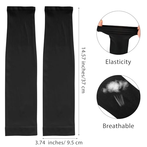 UV Sun Protection Arm Sleeves - 4 Pairs for Men & Women