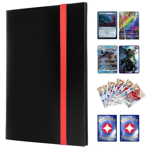 9-Pocket Trading Card Binder - Holds 360 Cards, Black
