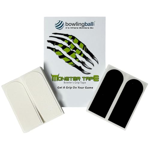 Monster Tape - Thumb & Finger Bowling Tape for Sizing - White Textured, 1" - 30 Piece Pack