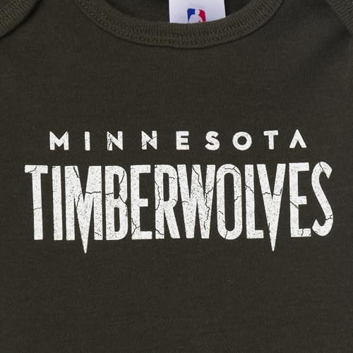 Gerber Baby Girls & Boys 2-Pack Short Sleeve Bodysuits - Minnesota Timberwolves 6-12 Months