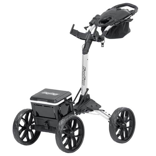 Quad Pro Disc Golf Cart - White/Black