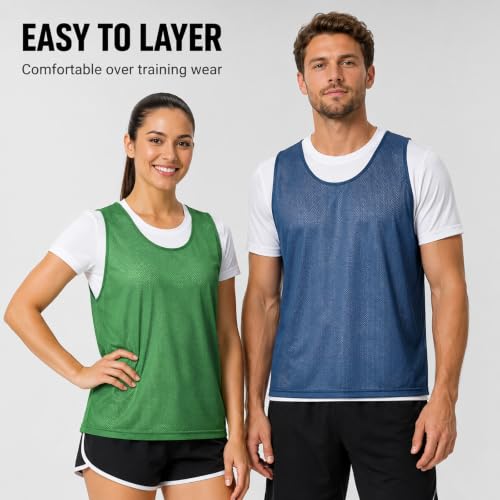 Reversible Training Vests for Soccer and Basketball | Adult & Youth