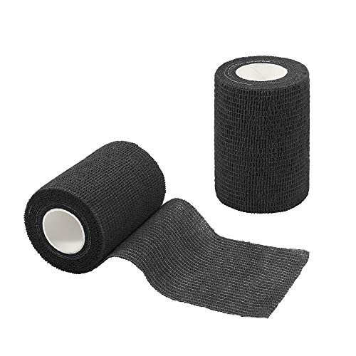 Self-Adhesive Elastic Bandage Wrap - 6PCS 3in x 14.7ft Black