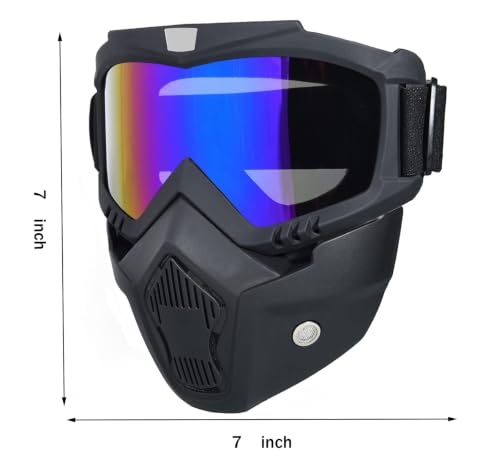 Paintball Mask Anti-Fog - Tactical Full Face Goggles - Colorful