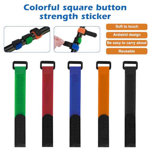 20Pcs Fishing Rod Holder Straps & Tackle Ties for Anglers