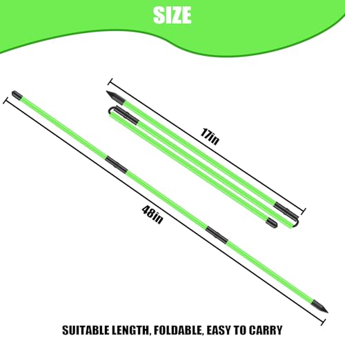 Collapsible Golf Alignment Sticks - 48" Training Aids, 2-Pack