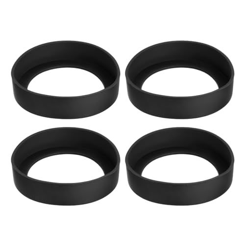 Water Bottle Boot Sleeve - Silicone Non-Slip Bottom Cover - Black 75mm