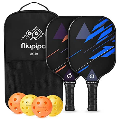 Pickleball Paddle Set of 2 - USAPA Approved, Lightweight, Blue & Orange