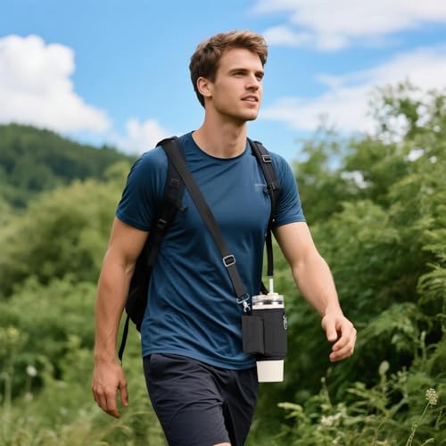 Insulated Crossbody Bag for Stanley 40 oz Tumbler - Blue