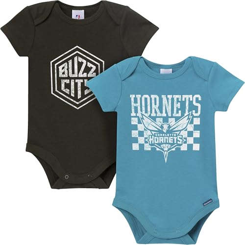 Charlotte Hornets Baby Onesie Bodysuits - 2-Pack, 0-3 Months